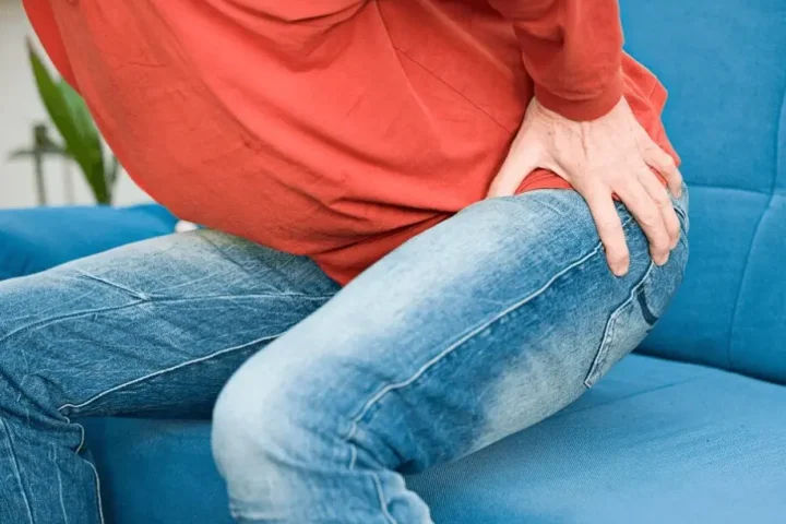 Douleur de la bursite de la hanche.